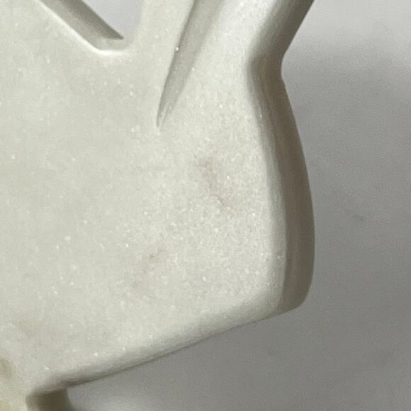 Carved Marble Bunny Rabbit Decor Shelf Desk Cabincore Easter Gift Home Display - Picture 8 of 11